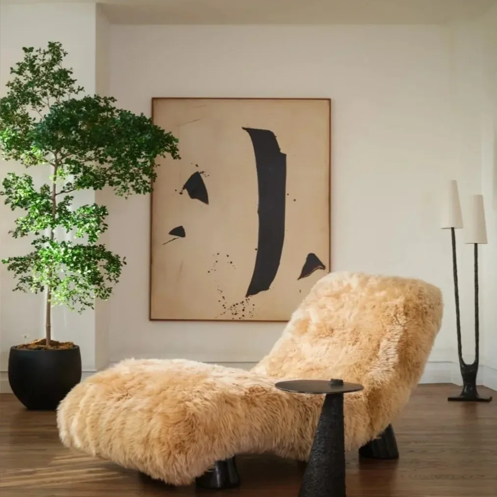 

Real hair dining chair living room study bedroom trendy fashion leisure chair