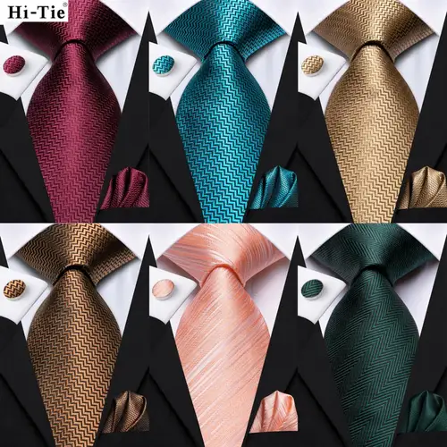 하이 타이 버건디 그린 솔리드 실크 우아한 넥타이, 신랑 웨딩 남성용 넥타이 포켓 스퀘어 커프스 단추 액세서리 도매 