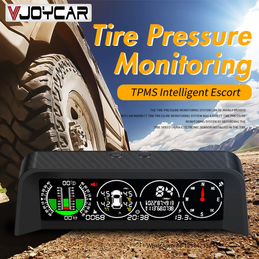 Tilt Angle inclinometer 4x4 Car Hud Head Up Display X50 Gps TMPS Tire Pressure  Inclinometers Car Slope Meter