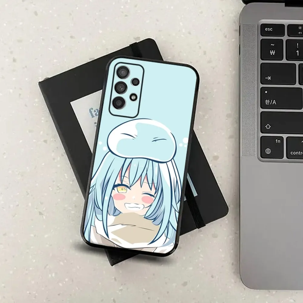 T-Tensei Slime R-Rimuru Anime Phone Case For Samsung Galaxy A13,A21s,A22,A31,A32,A52,A53,A71,A80,A91 Soft Black Cover