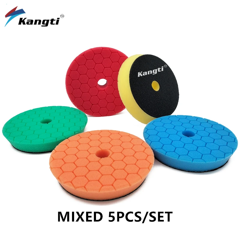 3/5/6lnches Auto Polijstpad Duitsland Schuim Buffing Pads Professionele DA/RO Polijstmachines Spons Disc