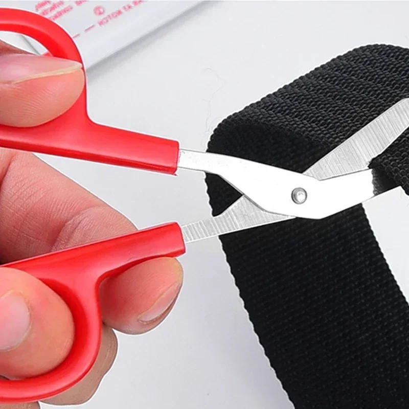 1pc Multi-function Elbow Gauze Scissors Mini Shear Stainless Steel Household Care Bandage Scissor First Aid Kit Accessories