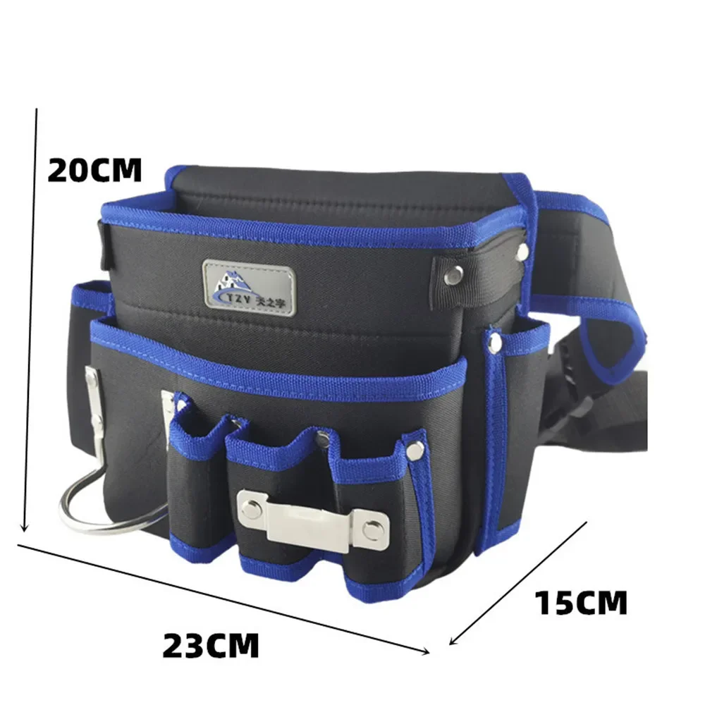 2023 Multi-functional Electrician Tools Bag Waist Pouch Belt Storage Holder Organizer Garden Tool Kits Waist Packs Oxford Cloth