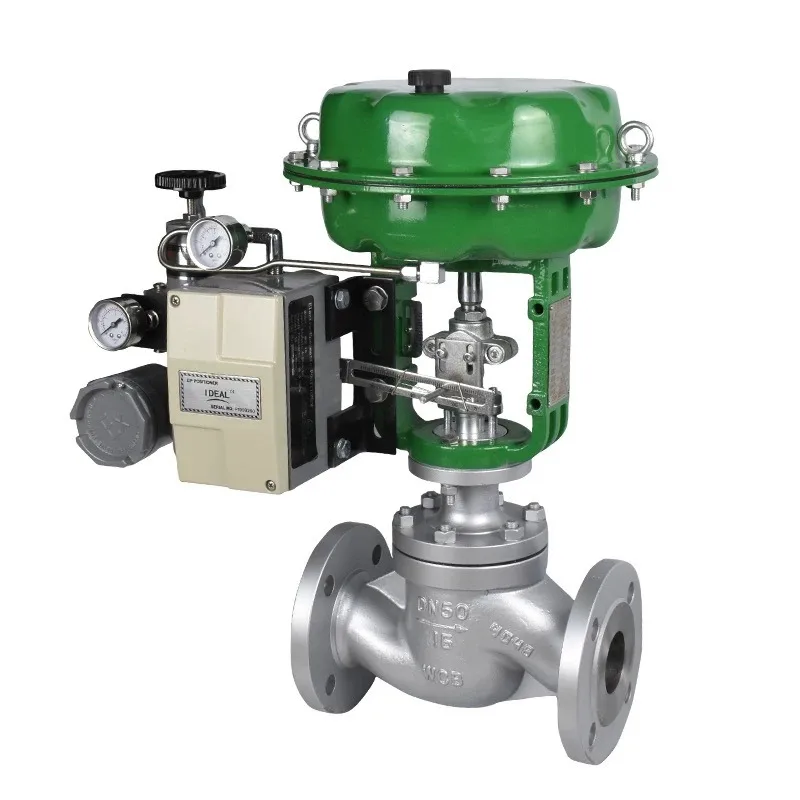 

DN50 4-inch stainless steel diaphragm control valve high temperature solenoid pneumatic actuator