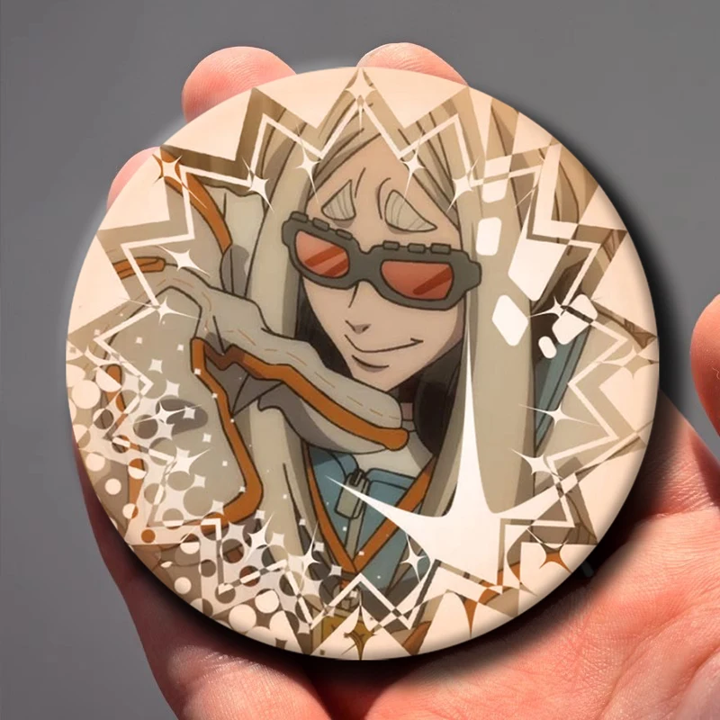 Anime GACHIAKUTA August Stilza Lapel Pins Creative Cartoon Character Brooch on Backpack Daily Jewelry Badge Ornament Toys Gifts