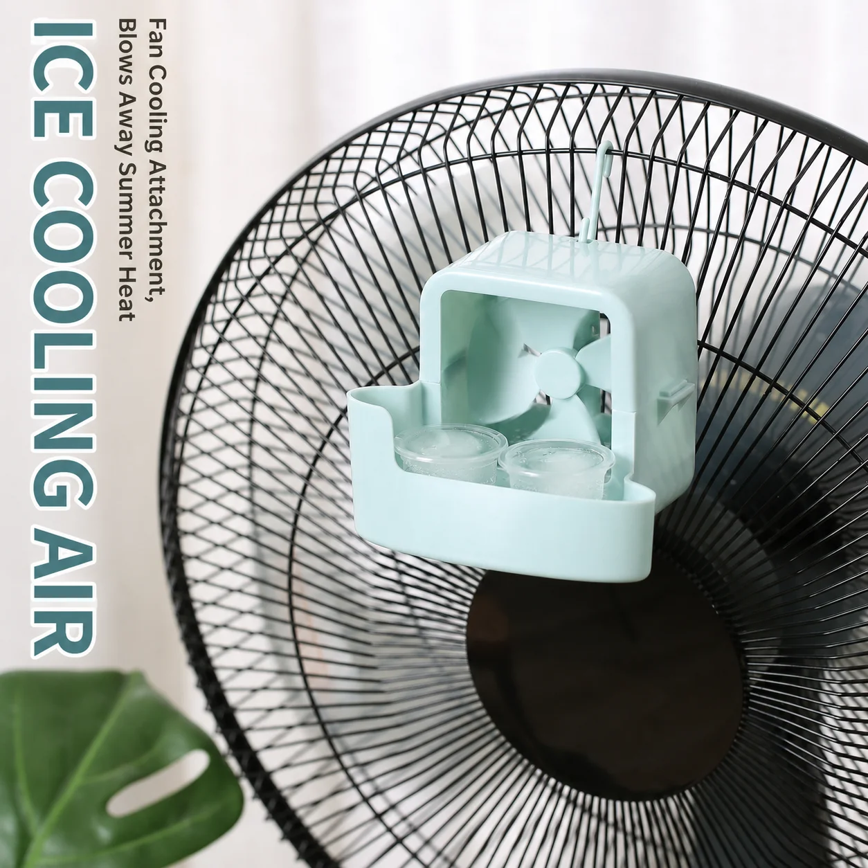 

Clip-On Cooler Fan Sturdy Pp Plastic Fan Home Cooling Gadget No-Drill Portable Cooling Fan For Home Use Gift For Relatives
