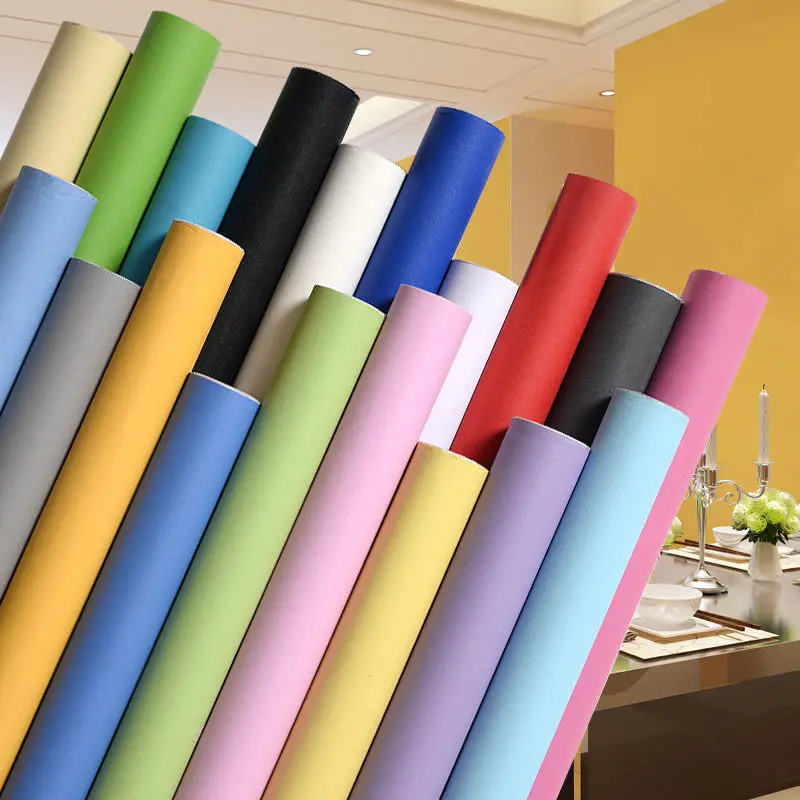 DIY Decorative Film PVC Self Adhesive Wall Sticker Furniture Wallpaper Renovation Stickers Kitchen Cabinet Waterproof Wallpapers
