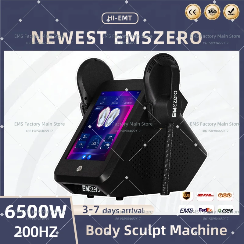 

EMSzero Neo 15 Tesla 6500W Hi-Emt EMS портативный аппарат для похудения мышц и потери веса с гравировкой для салона скульптурирования тела