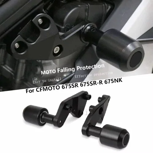 Imagen 1 del producto Protección contra caídas de motocicleta para CFMOTO 675SR-R 675SR 675 SR 675SR R 675NK protectores deslizantes de estator de motor de eje de choque