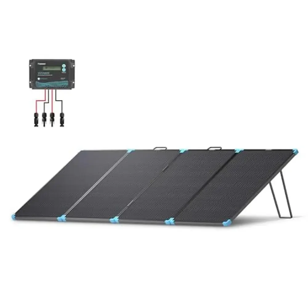 220W Portable Solar Suitcase Waterproof Charger Controller Power Station RV Camping Off Grid Lightweight Foldable Design High