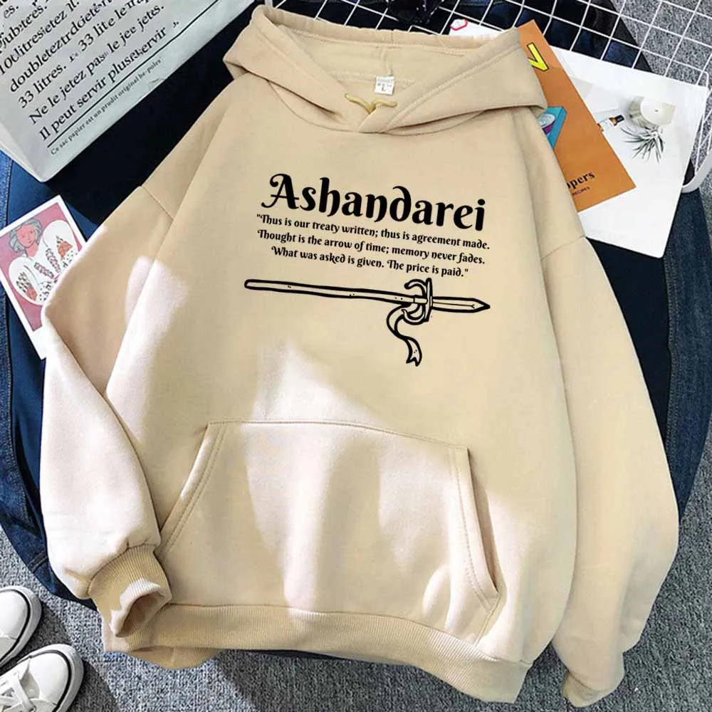 2023 Hot Tv Show Wheel of Time Time Ashandarei Letter Printed Hoodie Sweatshirt Women Men Hoodies Pullover