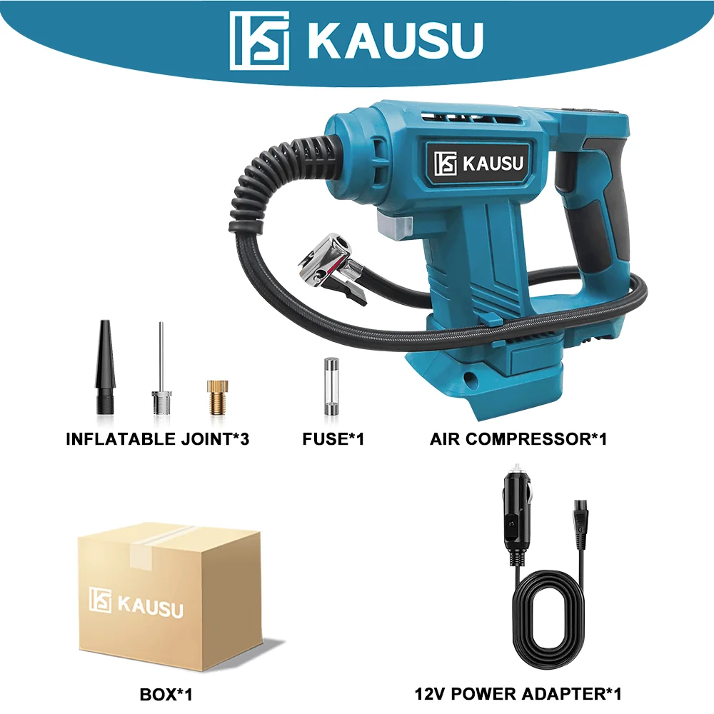 Беспроводной воздушный насос 2 в 1, портативный автомобильный насос для накачивания шин, воздушный компрессор, автоматический надувной насос для батареи Makita 18 В (без батареи)