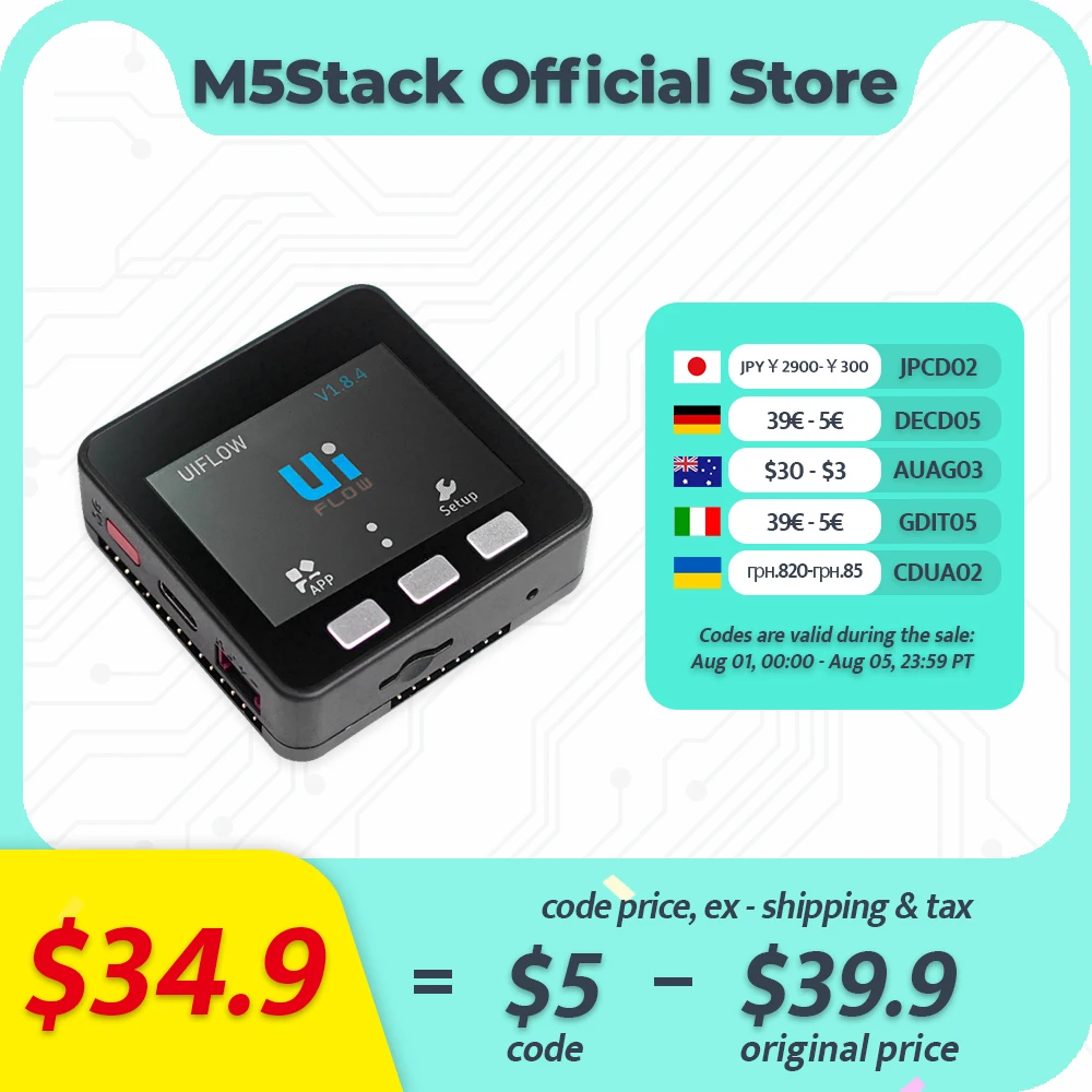 

M5Stack ESP32 Basic Core loT Development Kit V2.7