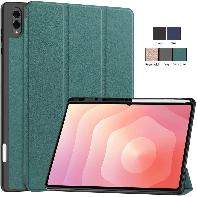

For Samsung Tab S11 Ultra Case with Pen Holder Trifold PU Leather Magnetic Smart Cover For Galaxy Tab S11 Ultra Case 14.6 inch