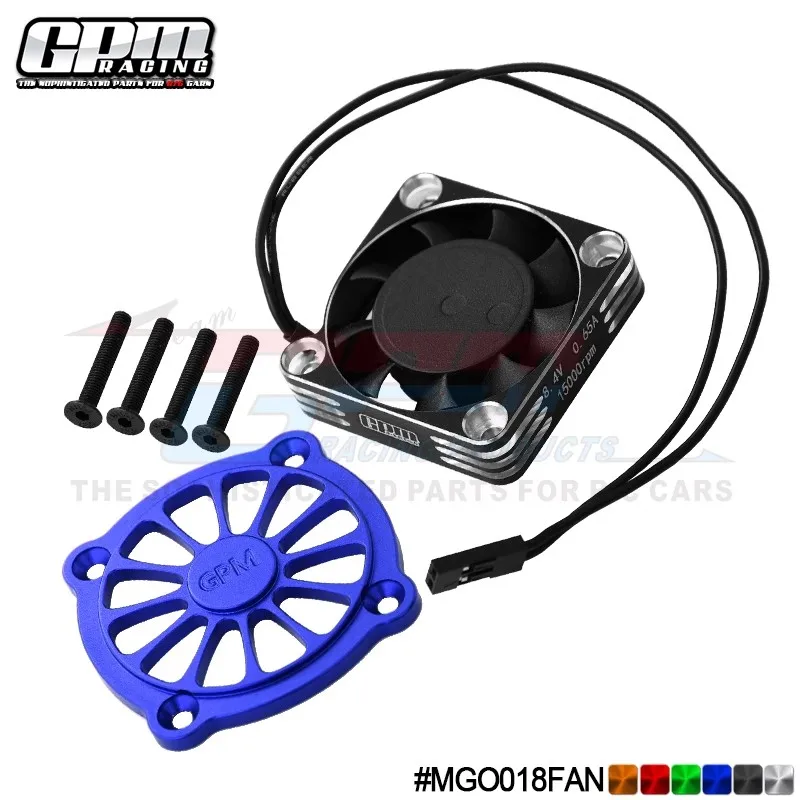 

GPM upgrade ARRMA 1/10 GORGON 7075 motor radiator protective cover+high-speed metal frame cooling fan