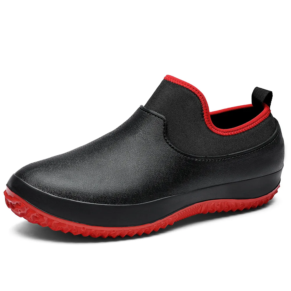 Men Chef Shoes Non Slip Work Sneakers Breathable Slip on Unisex Clogs Women Casual Walking Rain Shoes Plus Size 2024