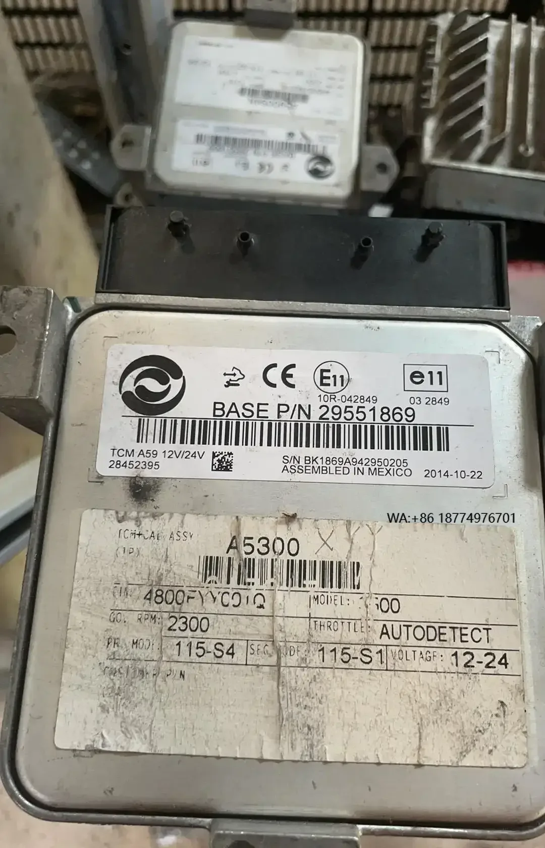 

Original Used Allison A59 TCM 29551869 Transmission Control Module 29551869 in Stock