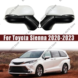 For Toyota Sienna 2020-2023 Car Accessories Side Door Rearview Mirror Assembly  Auto Fold Heating Turn Signal Mirror Assy