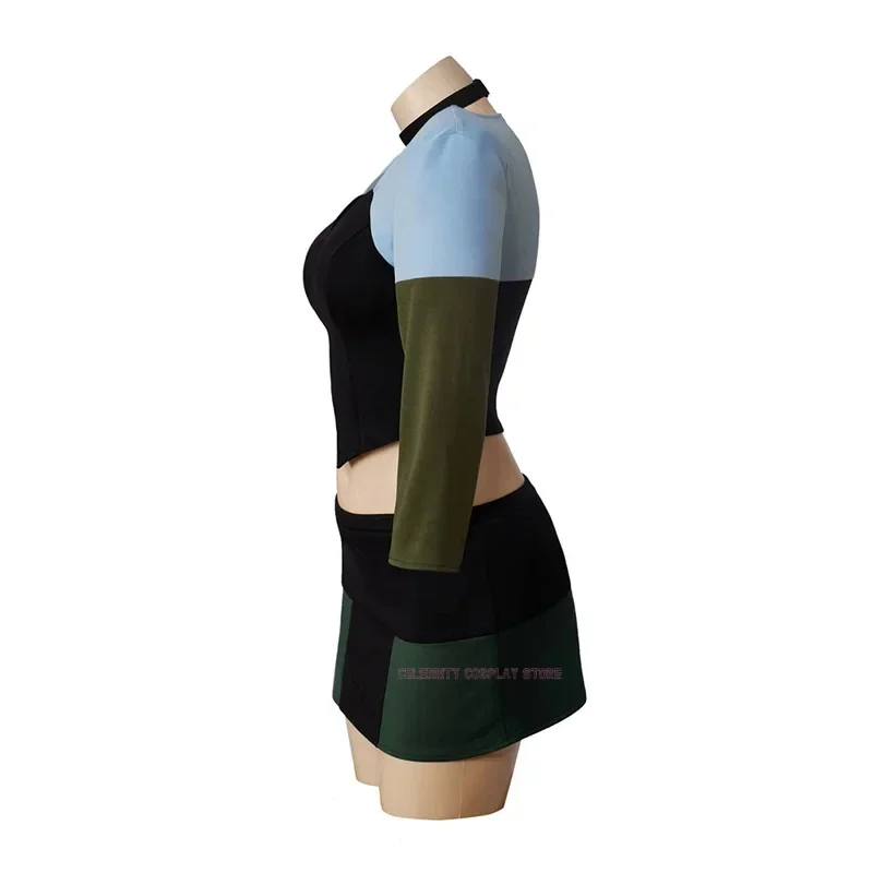 أزياء الهالوين لعام 2025 de Cosplay Total Drama Island Gwen، Haut Court et Mini jupes، مجموعة كاملة من Tenues de carnaval