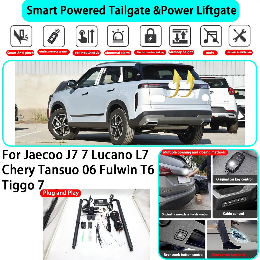 

for Jaecoo J7 7 Lucano L7 Chery Tansuo 06 Fulwin T6 Tiggo 7 Smart Automatic Powered Tailgate Electric Power Tailgate Lift Kit