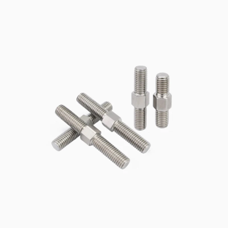 304 Stainless Steel Outer Hexagon Teeth Bolt Left and Right Conversion Double-End Thread Rod Stud Bolt M3 M4 M5 M6 M8 -M16