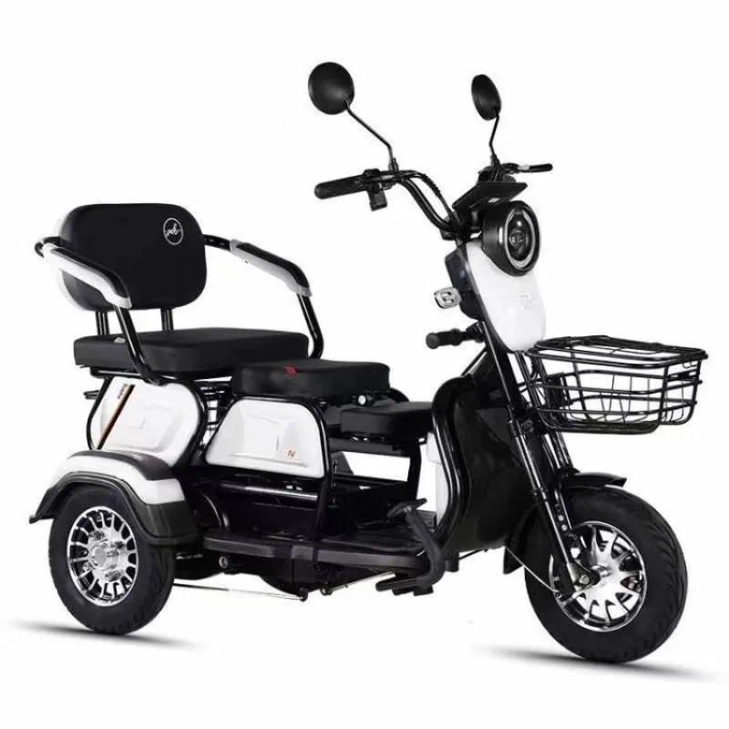 electric tricycle household small scooter three-seat adjustable electric tricycle