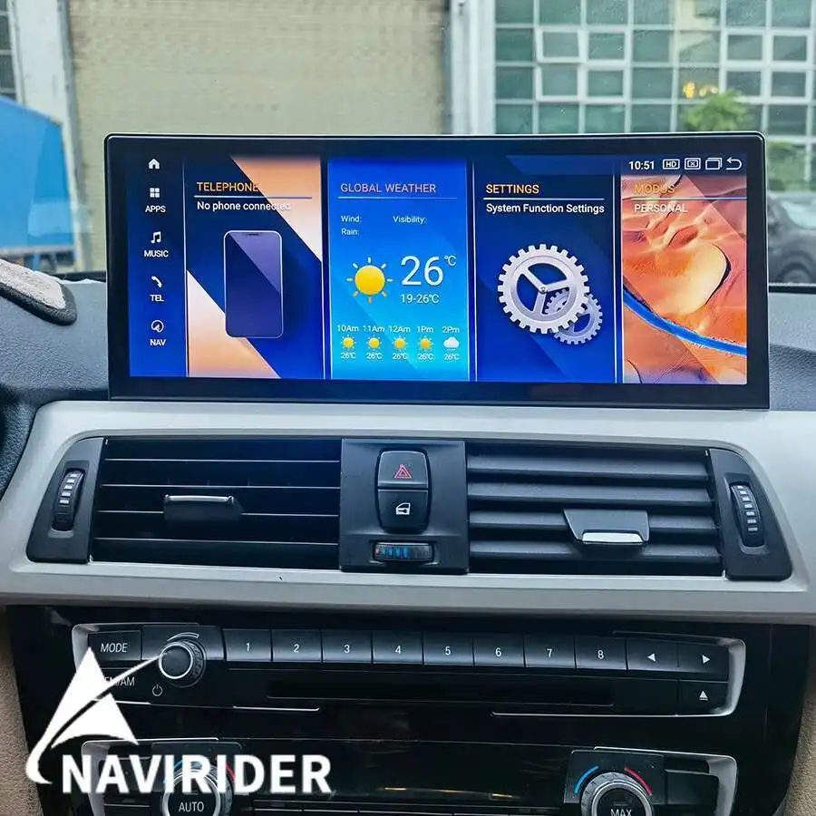 8-Core Android 14 Auto Wireless Carplay For BMW F30 F31 F34 F32 F33 F36 2013-2017 NBT GPS Video Player 2 Din Car Radio Head Unit