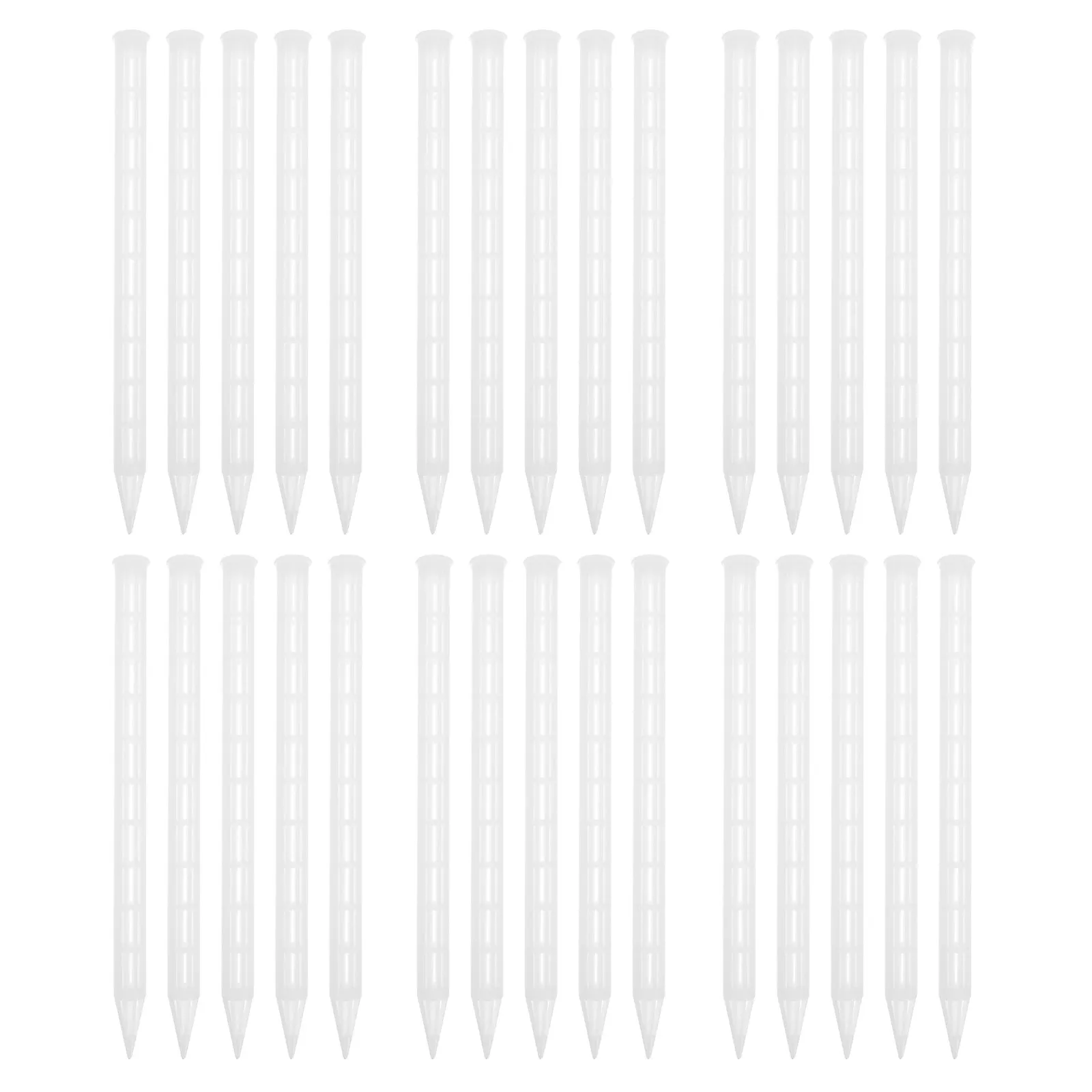 30pcs Plastic Root Ventilation Stakes 9.8in Aeration Tubes for Flowerpots & Garden Beds – Prevent Root Rot, Boost Airflow