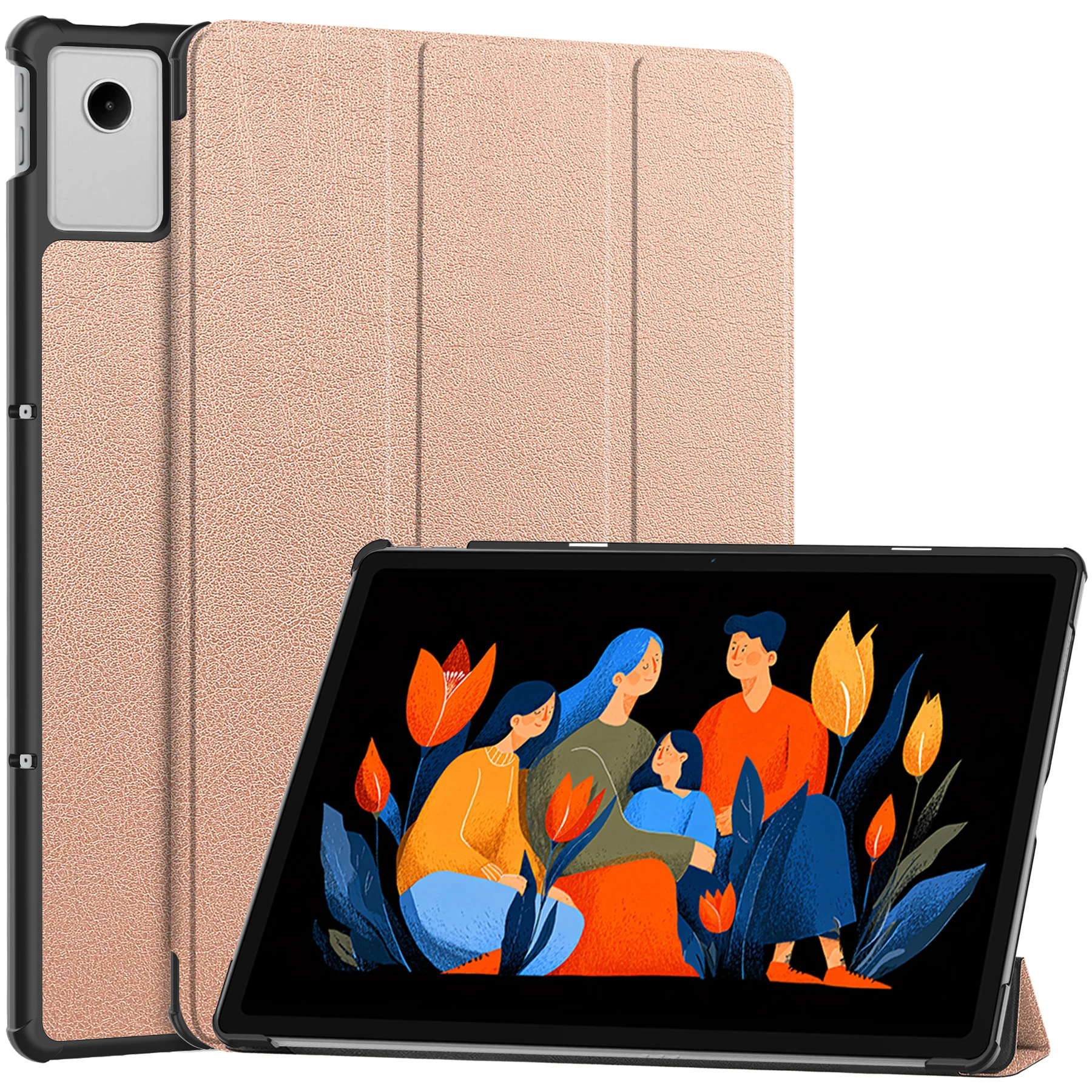 

Smart Tablet Case For Lenovo Idea Tab Plus K12 2025 12.1 inch Model TB361ZU TB361FU ZAG70922US Tri-fold Stand PU Leather Cover
