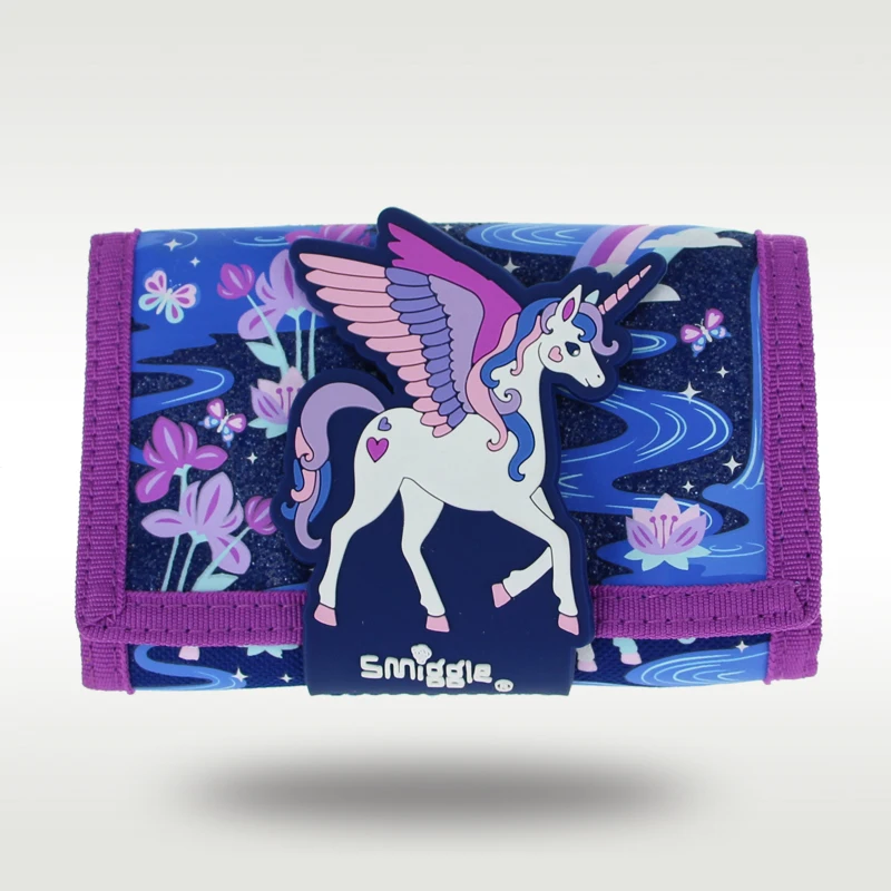 

Australia Smiggle Original Children's Wallet Star Pegasus Wallet Leather Card Bag Coin Wallet Original High Quality