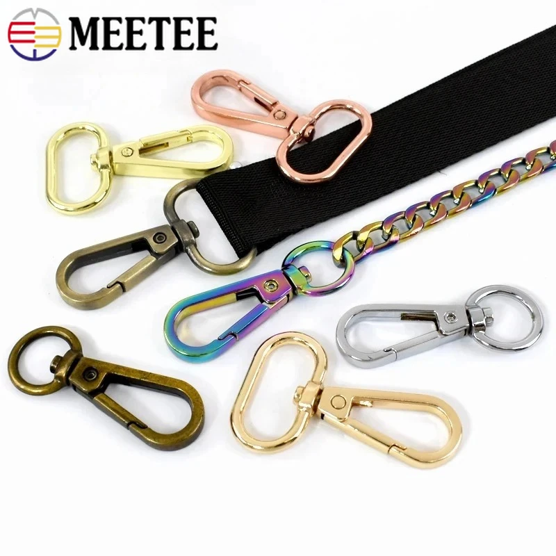 

10Pc 13-50mm Metal Buckles Swivel Lobster Clasp Dog Collar Clip Buckle KeyChain Trigger Snap Hook Backpack Carabiner Accessories