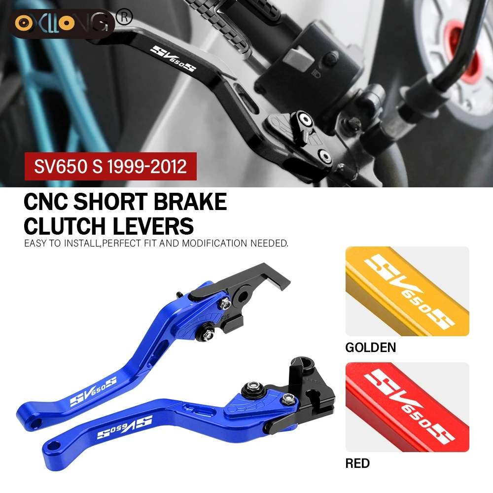 

CNC Motorcycle Short Brake Clutch Levers Accessories For SUZUKI SV650S 1999 2000 2001 2002 2003 2004 2005 2006 2007 2008-2012