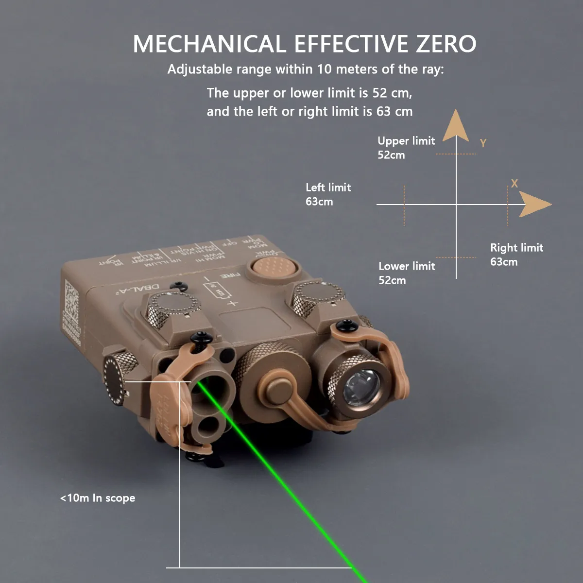 Tactical DBAL-A2 Simplified Version Weapon Surefire M300C M600C Flashlight Sets Red Green Dot Laser Sight For Airsoft 20mm Rail image 5