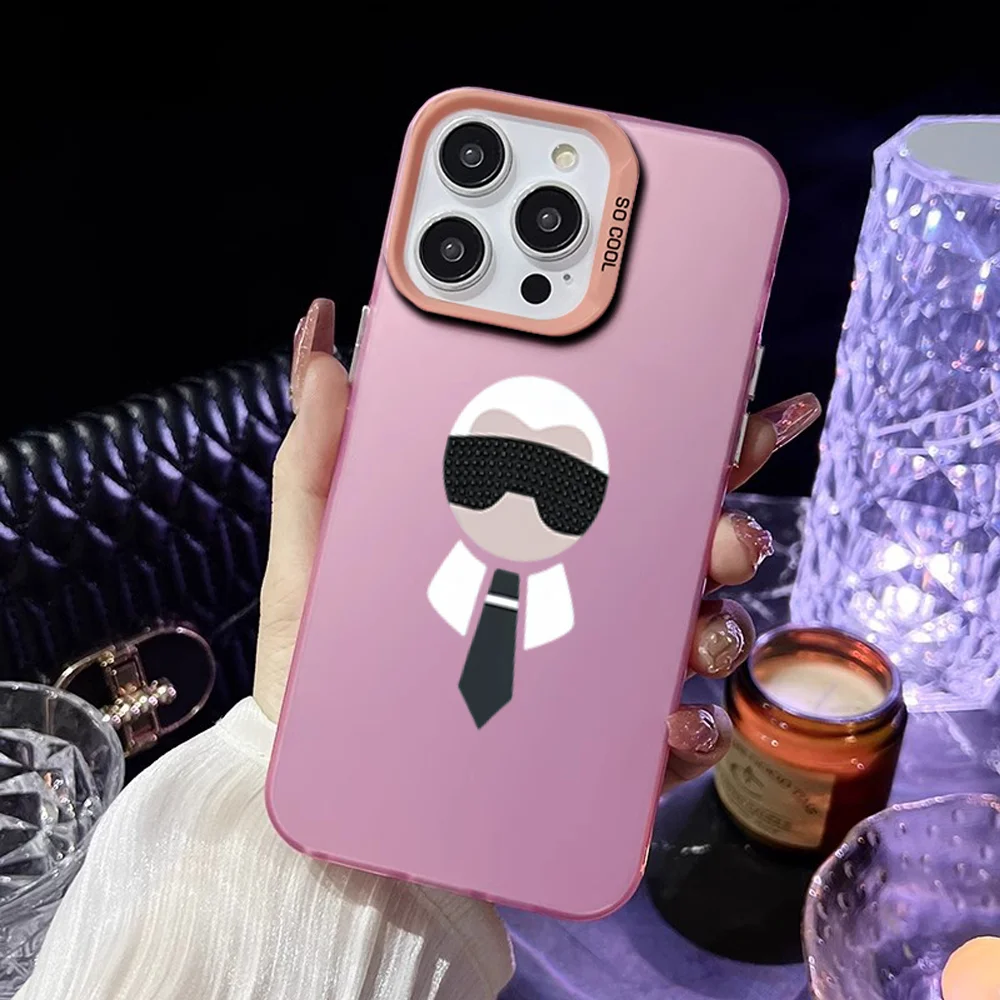 Phone Case for iPhone 12 11 13 14 15 16 Max Pro Plus IMD Plating Cover Famous Designer Head Portrait