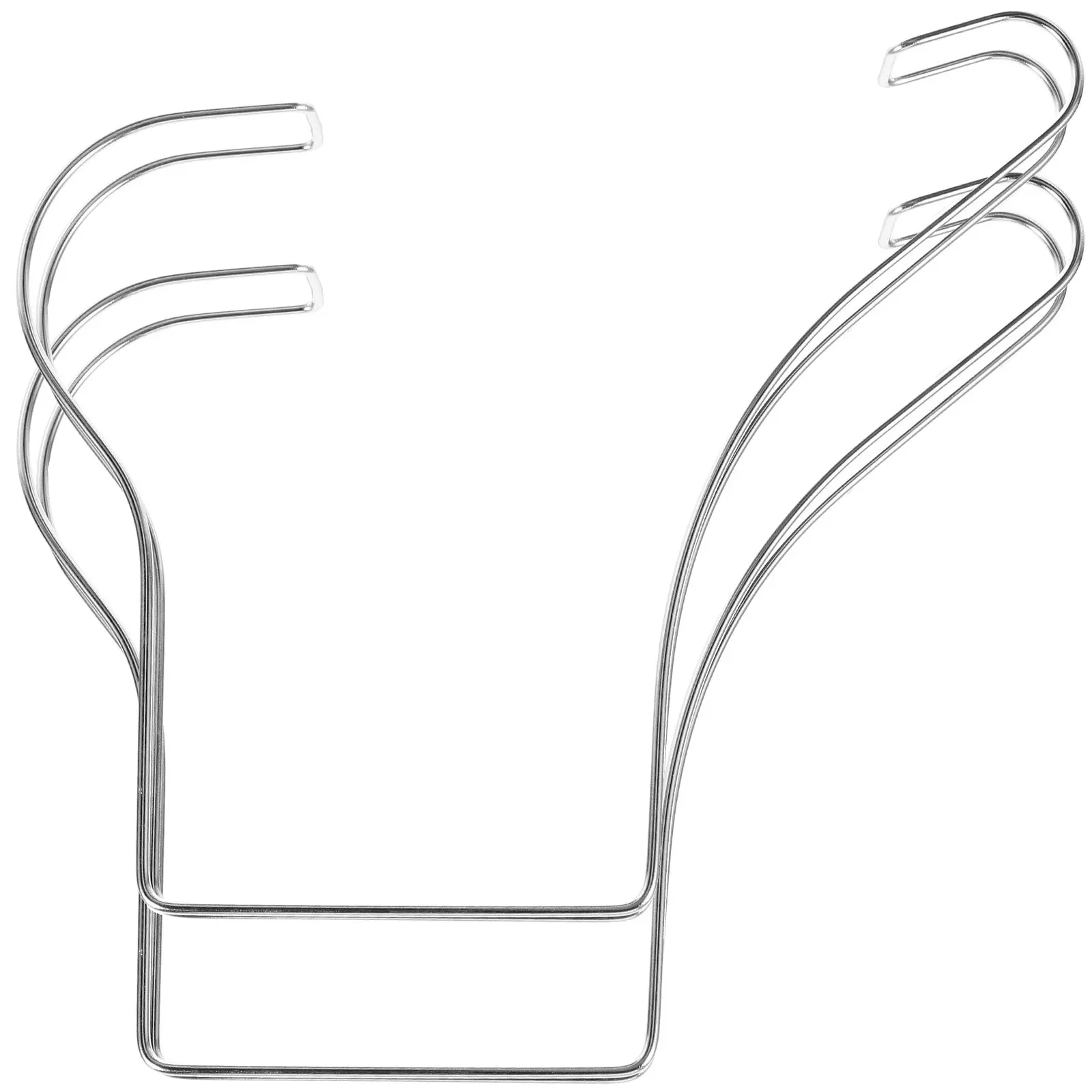 2Pcs Rustproof Stainless Steel Shoe Display Stand Sandal Shaper Support High Heel Shape Holder Shoe Store Showcase Rack Stand