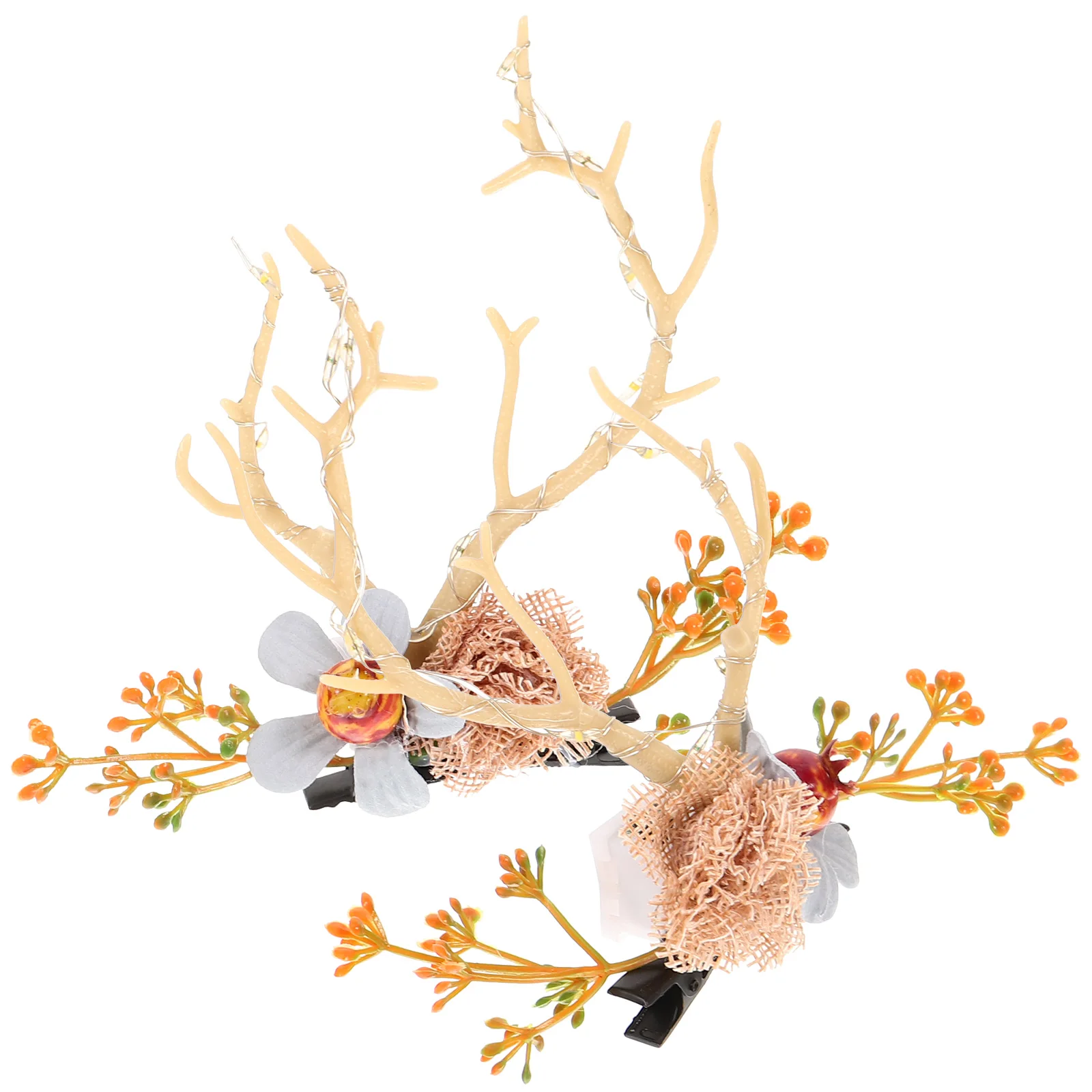 

Christmas Deer Christmas Antler Clip Hair Clip Light Cute Accessories for Party Cosplay Performance Carnival Hair Tools