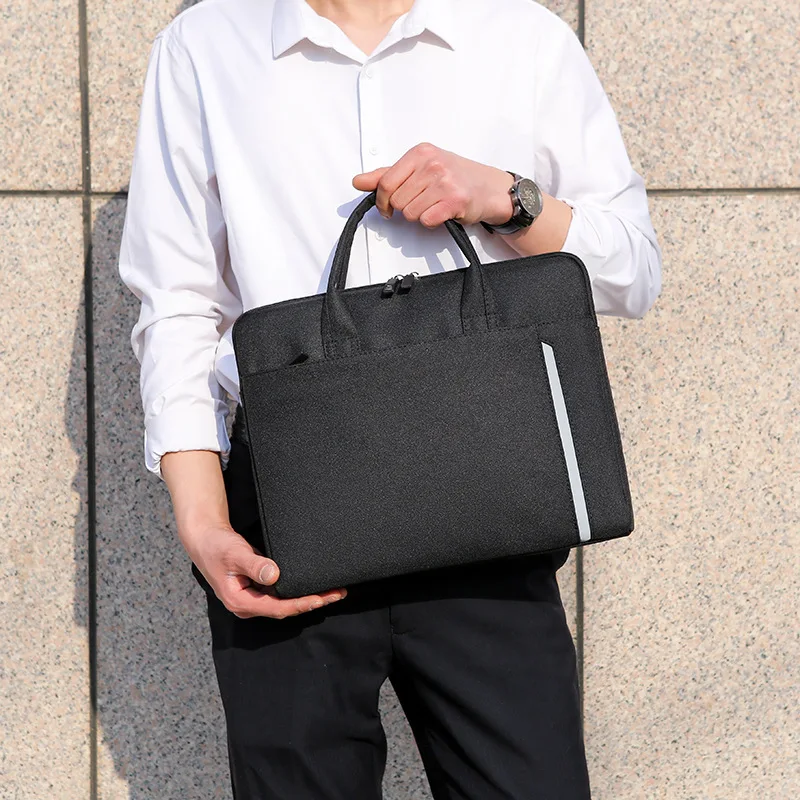 New business laptop bag gift simple texture men's and women's laptop bag