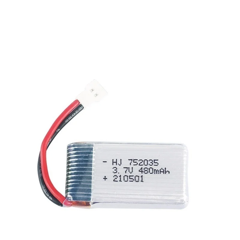 Batería Lipo H31 de 3,7 V, 480mAh, 752535, cargador para H107, H31, KY101, E33C, E33, Drone RC, helicóptero, piezas de repuesto, 3,7 V