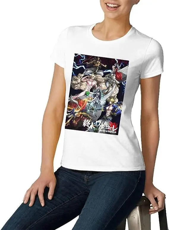 Record Anime of Ragnarok Shirt Women's Fashion Short Sleeve Cotton T Shirts Quick Dry Pattern Custom Tee Tops Black