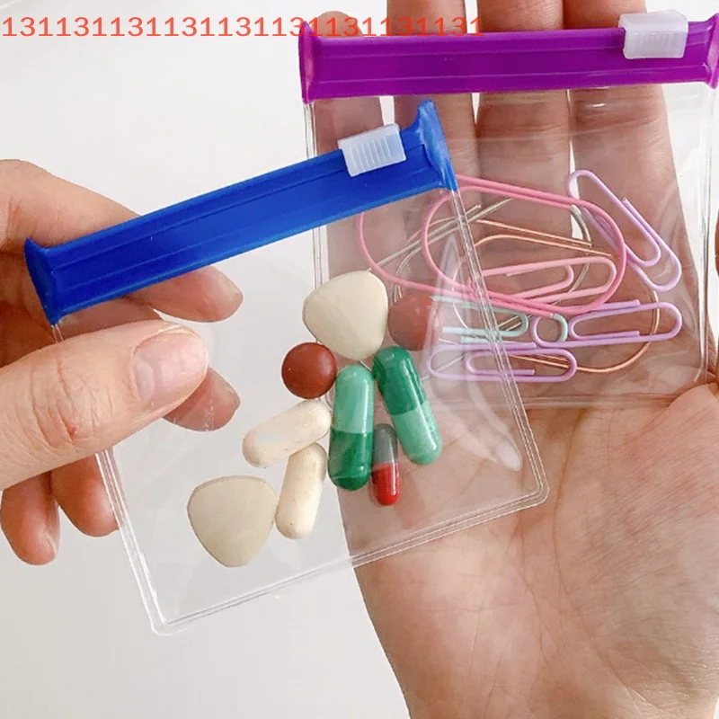 

Reusable Zipper Pill Bags, Medicine Storage Bags, Translucent Self-Sealing Travel Bags, Medicine Dispensing Storage Bags, 10 Pcs