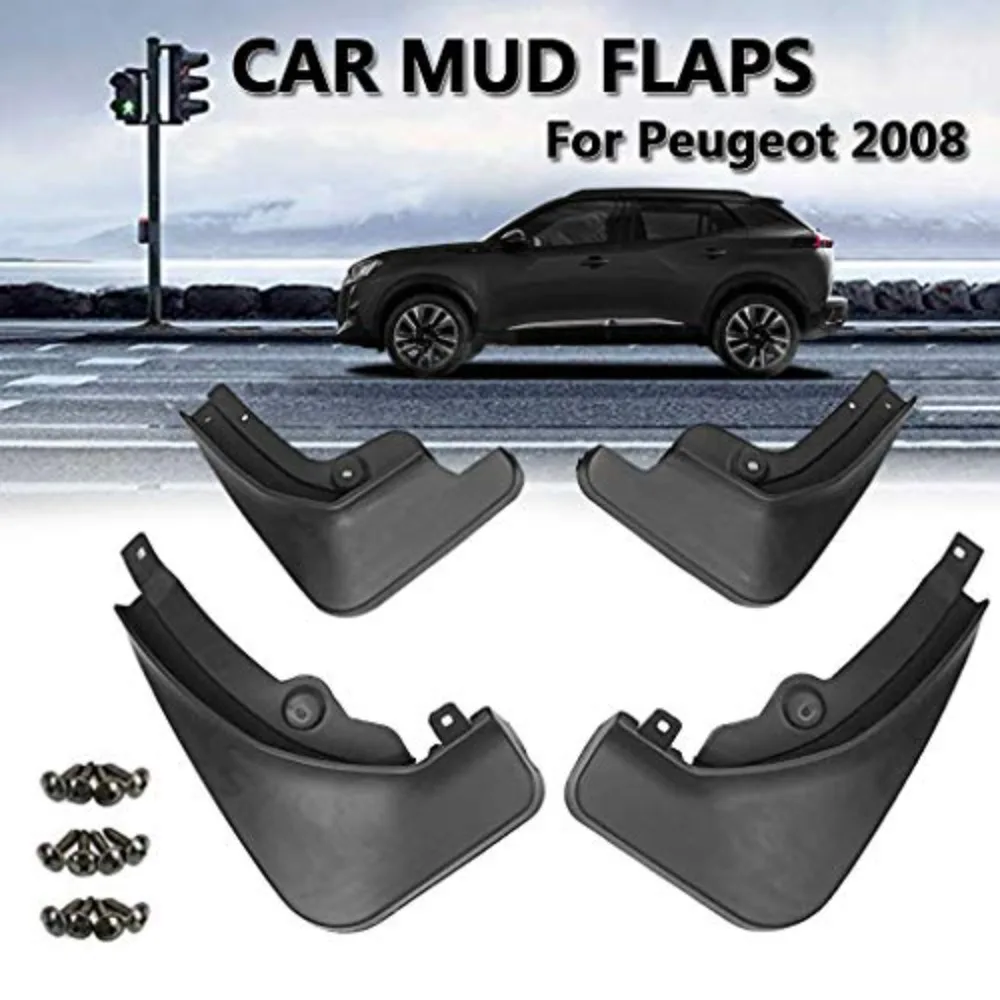 

Car Mud Flaps Mudguard Splash Guards Kit For Peugeot 2008