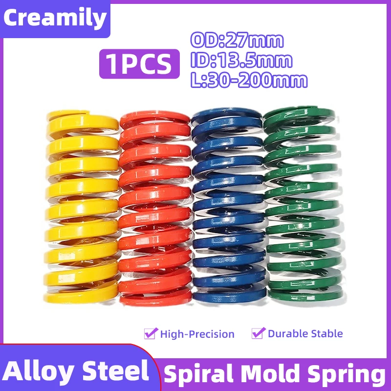 

Creamily 1Pcs Mould Die Spring Spiral Stamping Compression Springs Outer Diameter 25mm Inner Diameter 13.5mm Length 30-200mm