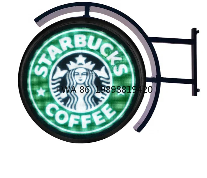 حار بيع P4.68 دائرة LED تسجيل HD فيديو الإعلان P4.68 في الهواء الطلق دائرة مستديرة LED العرض