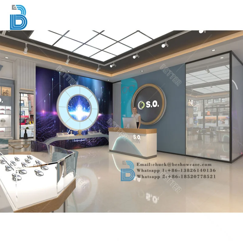 Custom.Optical Shop الأثاث مخصص الزجاج خزائن العرض البصرية النظارات الشمسية عرض الرف عرض العرض البصري