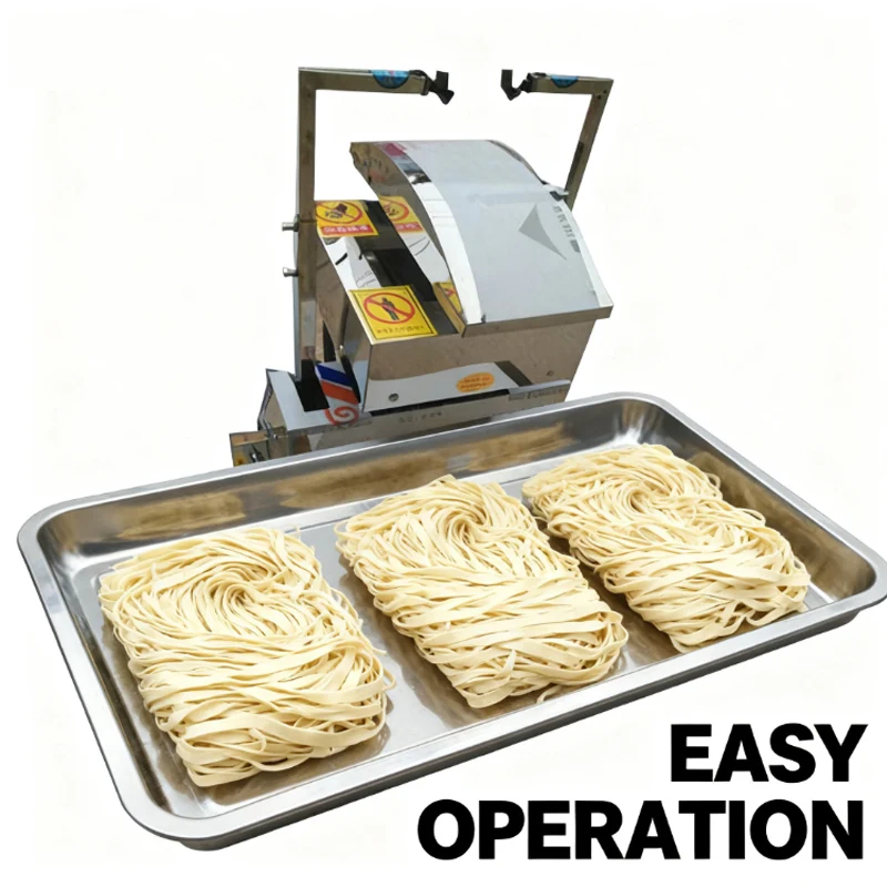 

Electric Stainless Steel Thickness Width Adjustable Spaghetti Machine Daoxiao Noodles Cutting Robot