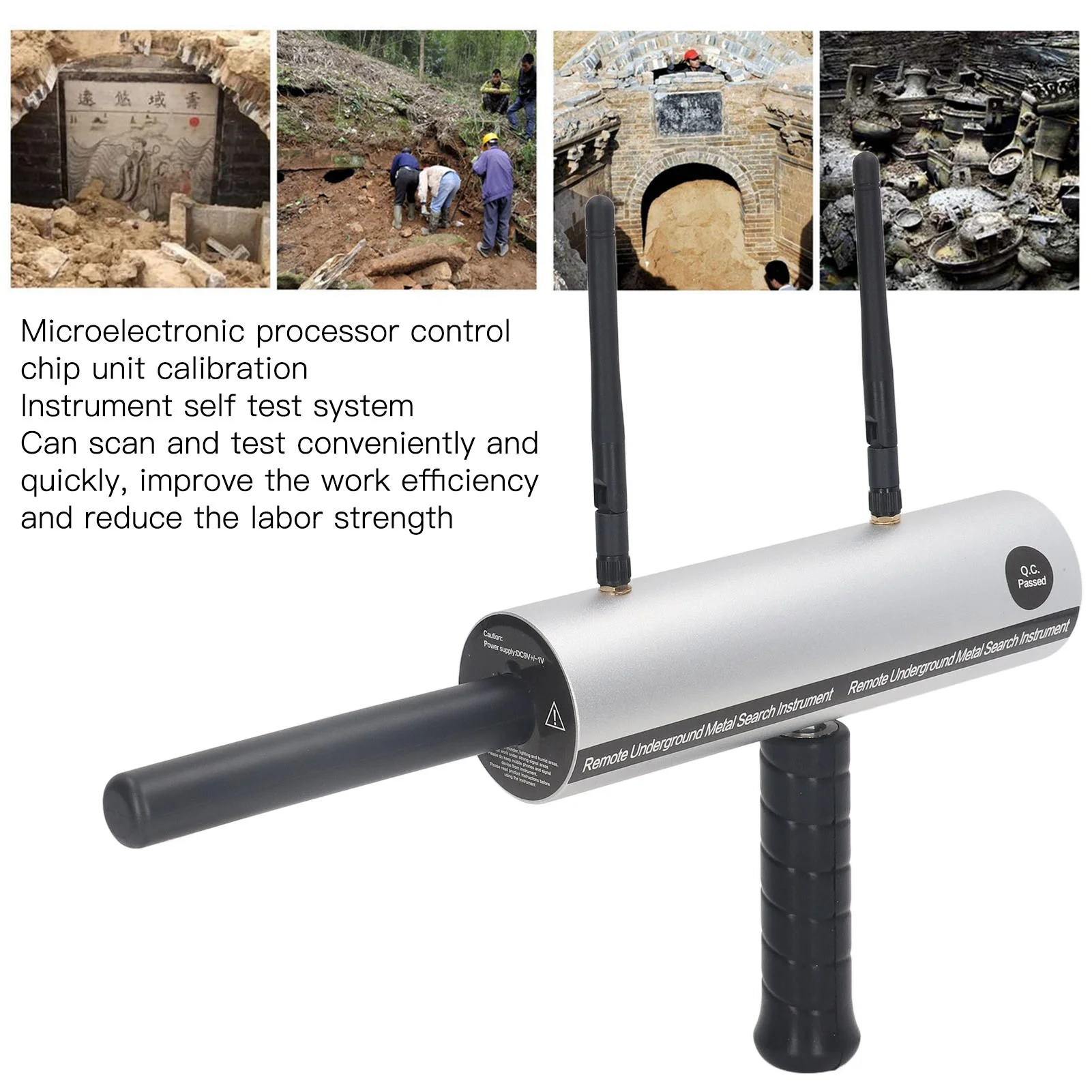 

Metal Detector 1000 Range 20m Depth Professional Treasure Finder Gold Silver Copper Locator Scanner AC Metal Detector Aluminum