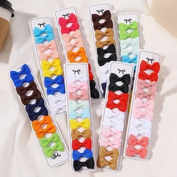 10Pcs Boutique Handmade Tiny Baby Bows Grosgrain 1.5