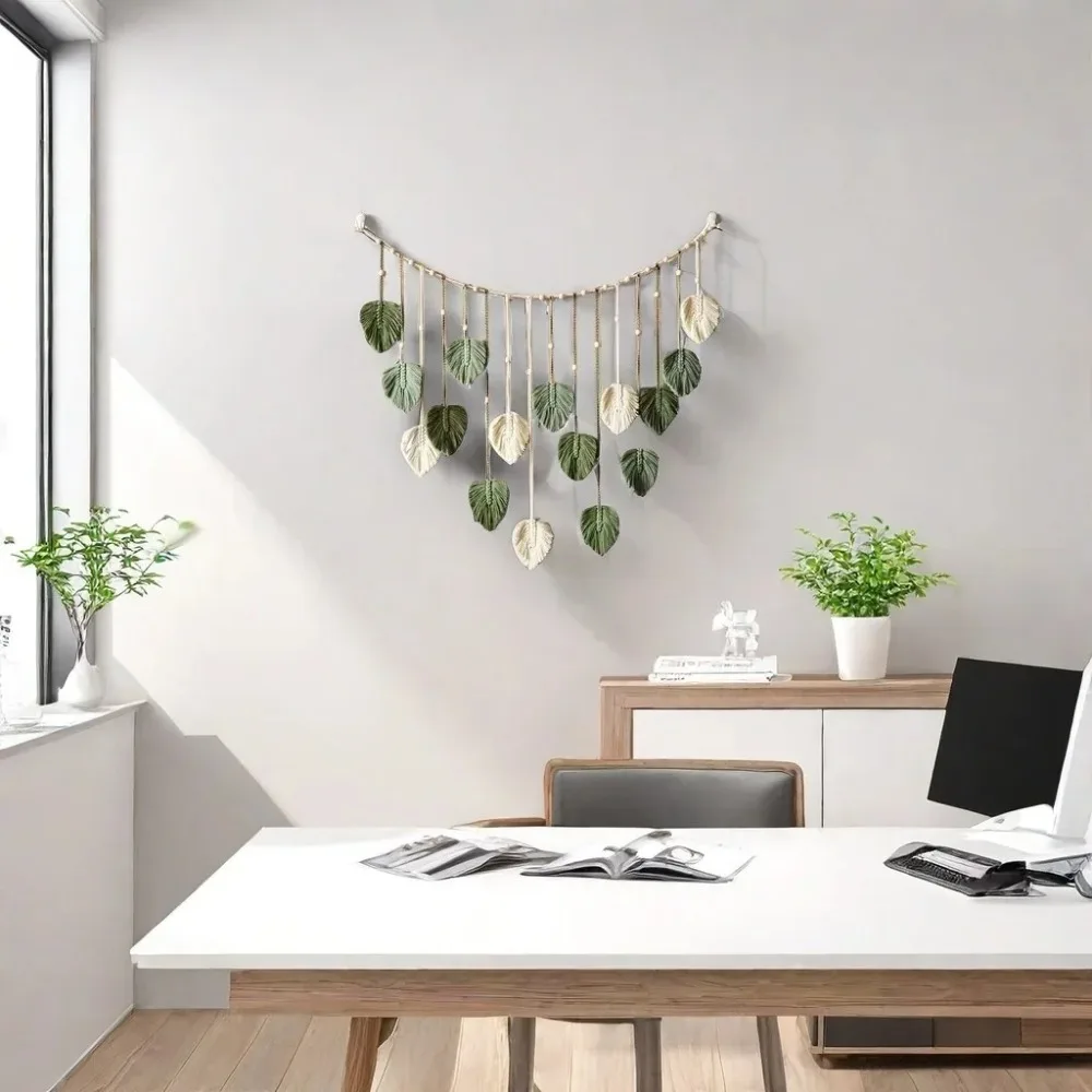 

Decorative Tapestry 120x75cm Bohemian Wall Hanging Natural Fiber Tassels Macrame Tapestry Boho Wall Art Bedroom