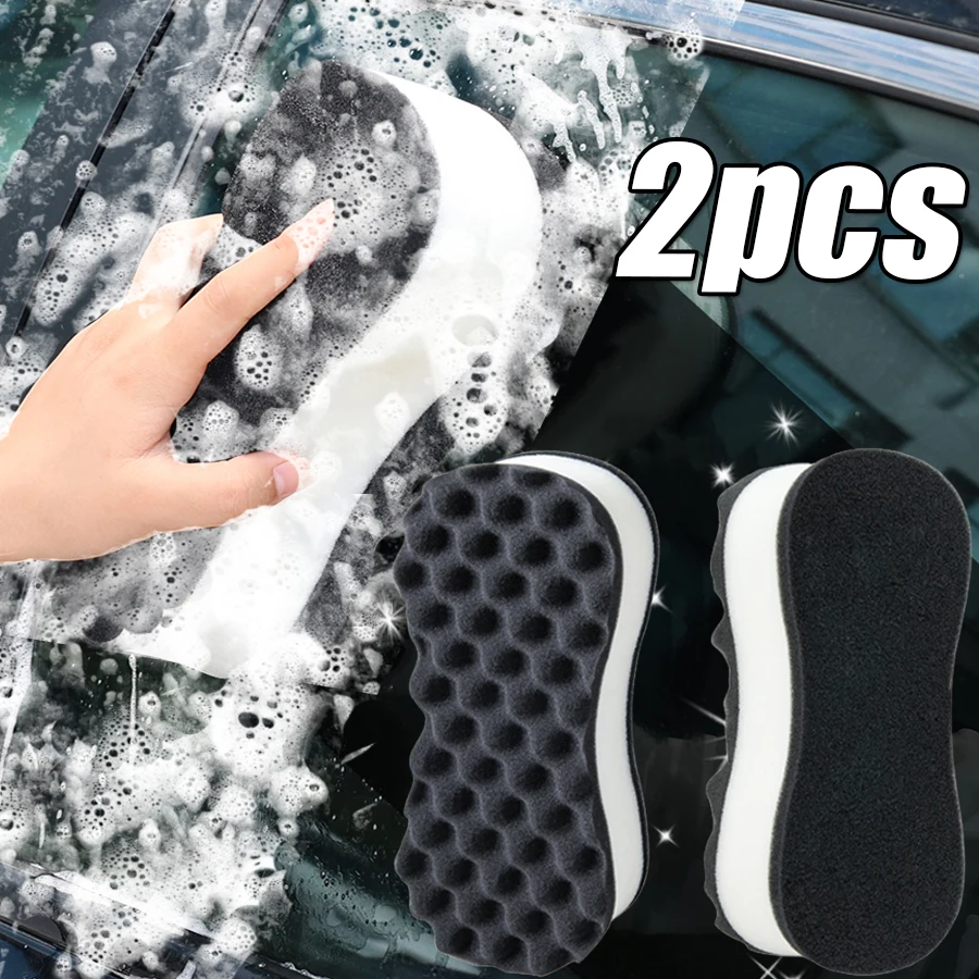 2pcs Car Body Cleaning Absorbent Sponge Brush PU Sponge Automotive Care Body Clean Brush  Automotive Wash Styling Accessories