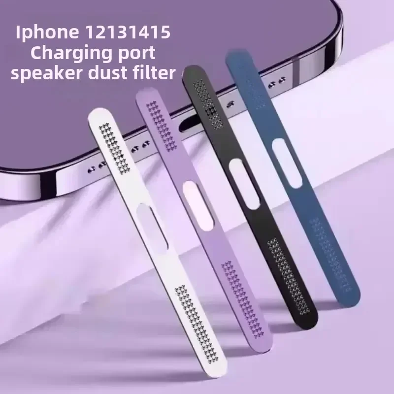 Metal Dust Net for IPhone 12 13 14 15 16 Pro Max Speaker Anti-dust Mesh Charging Port Anti-scratch Protect Sticker Accessories